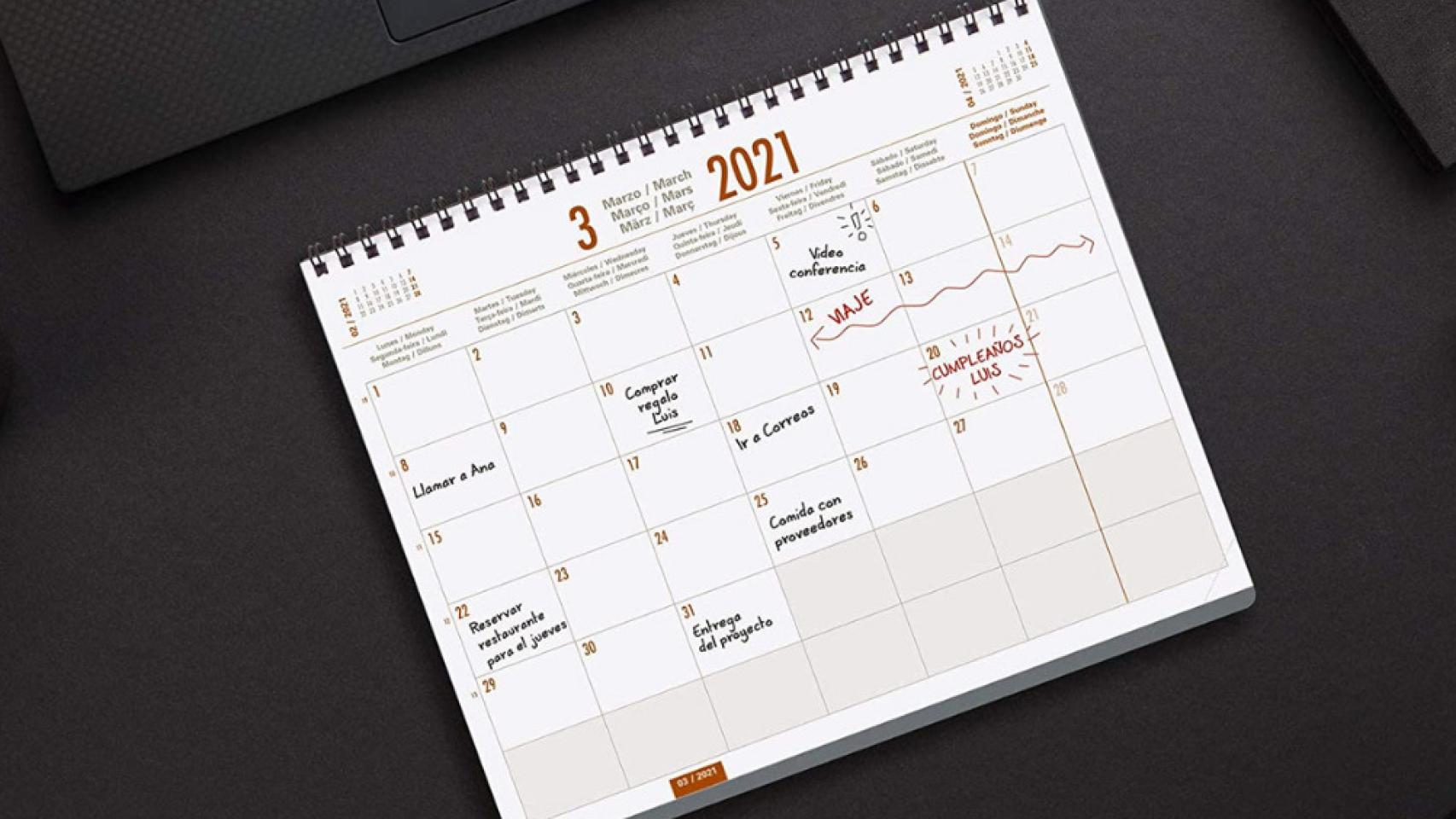Organiza tu rutina diaria con estos planificadores mensuales