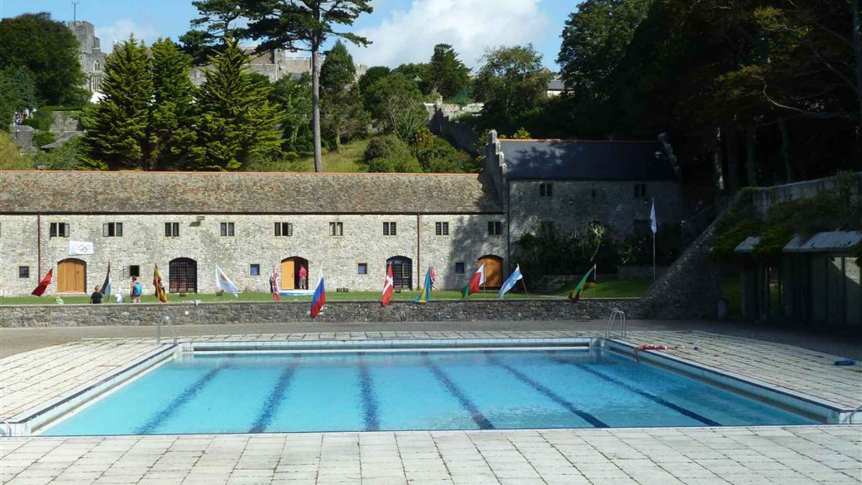 La piscina del colegio, en Gales (Reino Unido)