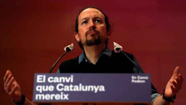 El vicepresidente segundo del Gobierno y líder de Podemos, Pablo Iglesias, en un acto electoral. Efe