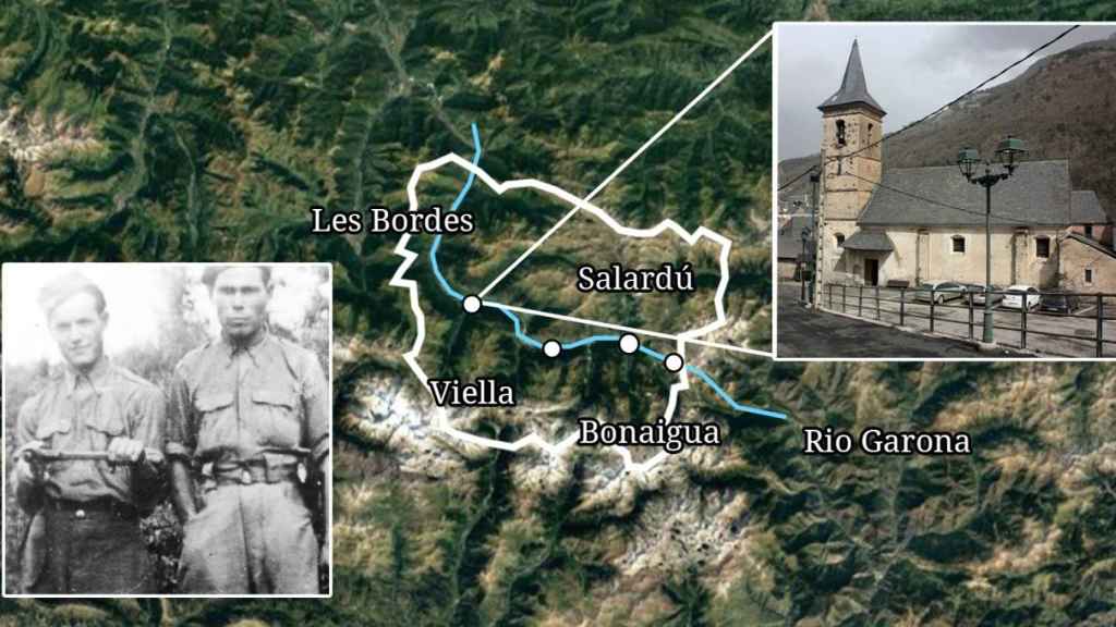Los guerrilleros maquis intentaron controlar los pueblos estratégicos de Les Bordes, Viella y Salardú.