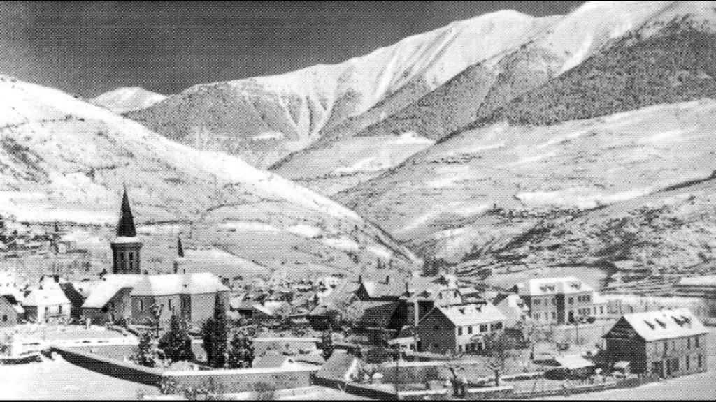 Vista de Viella en 1944.