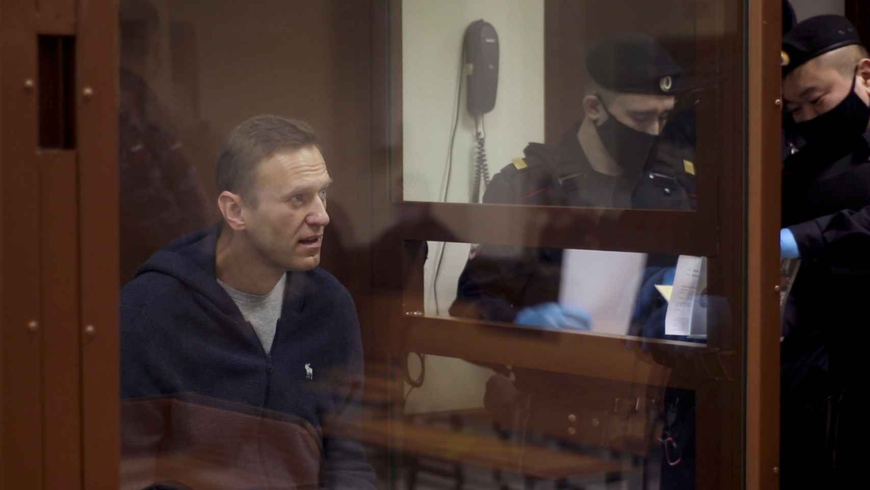 Alexéi Navalny, en una imagen del juicio.
