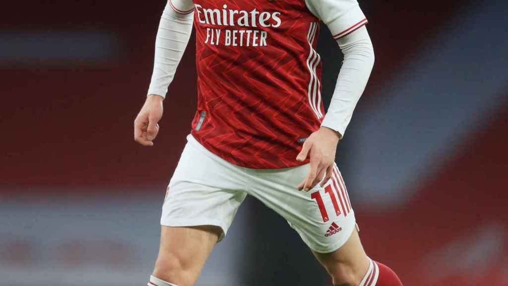 Martin Odegaard, en un partido del Arsenal en la temporada 2020/2021
