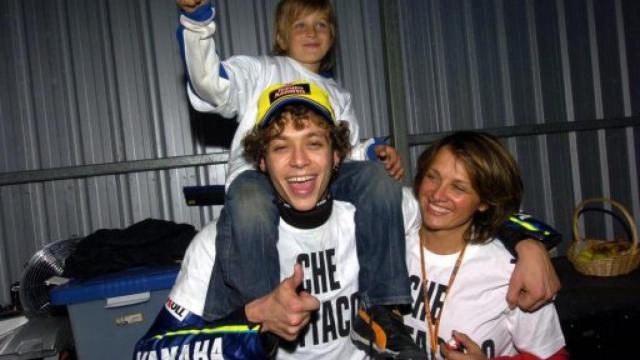 Valentino Rossi, Luca Marini de pequeño y su madre Stefania de Palma