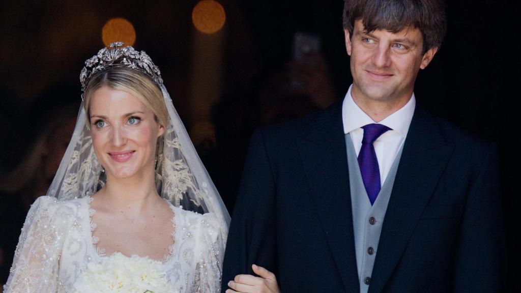 Ernesto de Hannover hijo y Ekaterina durante su boda.