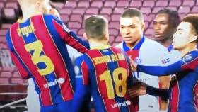 Mbappé y su bronca con Jordi Alba