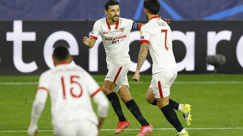 Gol de Suso en el Sevilla - Borussia Dortmund de la Champions League