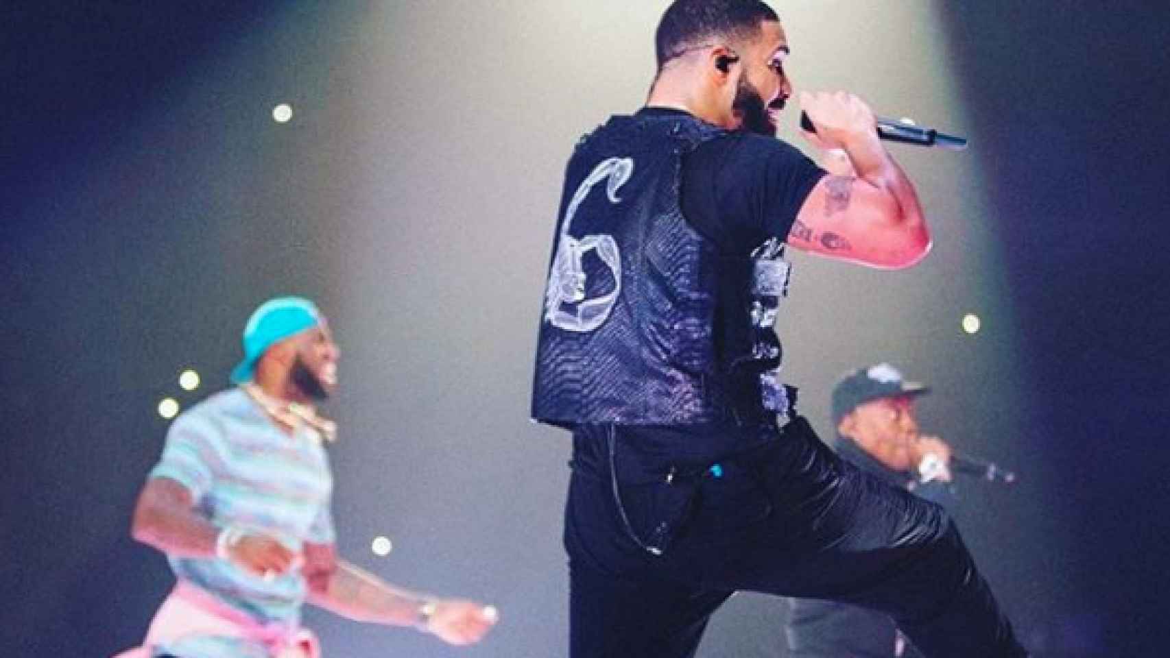 LeBron James, en un concierto de Drake