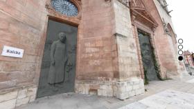 Recreación de las nuevas puertas de Antonio López en la catedral de Burgos.