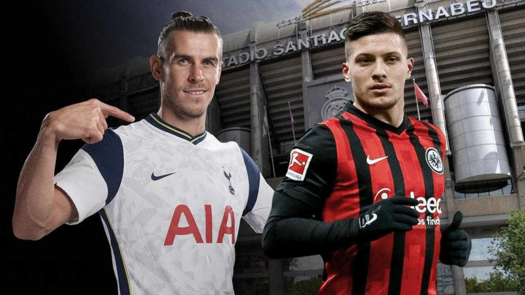Bale y Jovic, en un fotomontaje