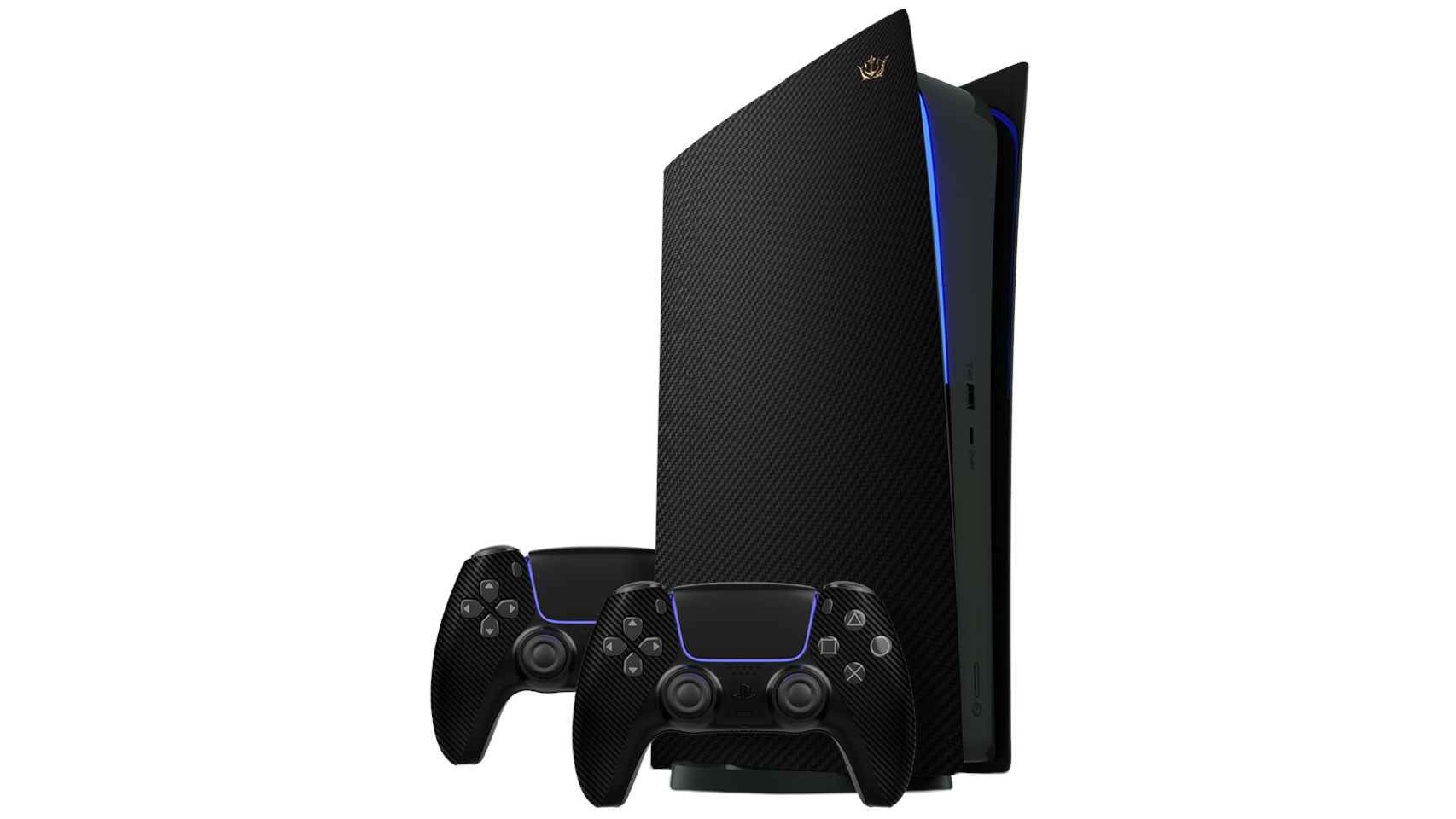 También existe una PlayStation cubierta de fibra de carbono
