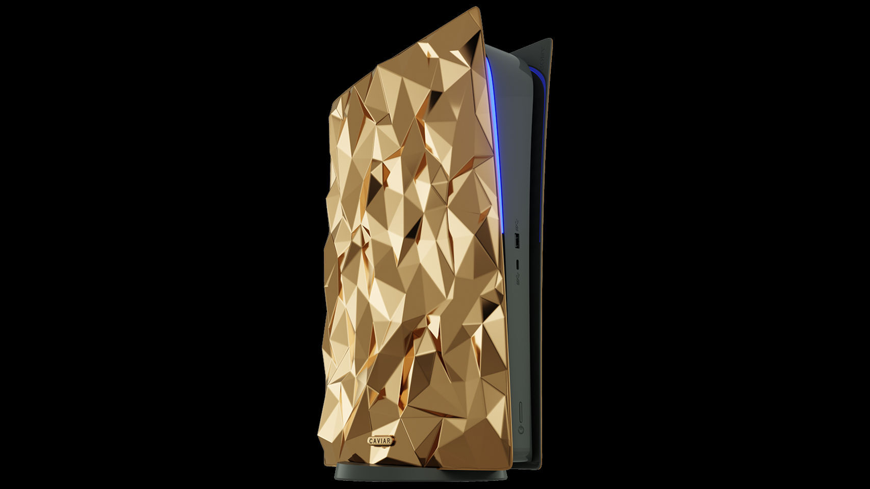 Caviar ha presentado una PlayStation 5 cubierta de oro