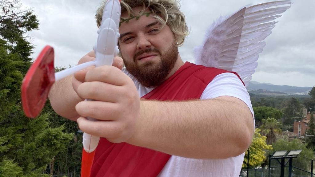 Ibai Llanos ataviado de Cupido por San Valentín.