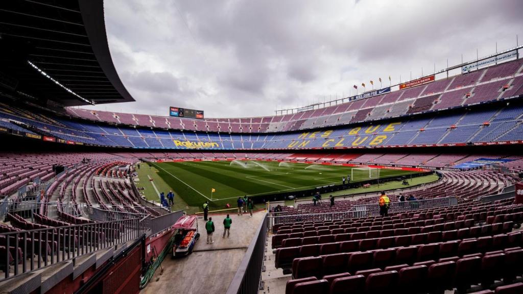 El Camp Nou, antes del FC Barcelona - Cádiz de La Liga