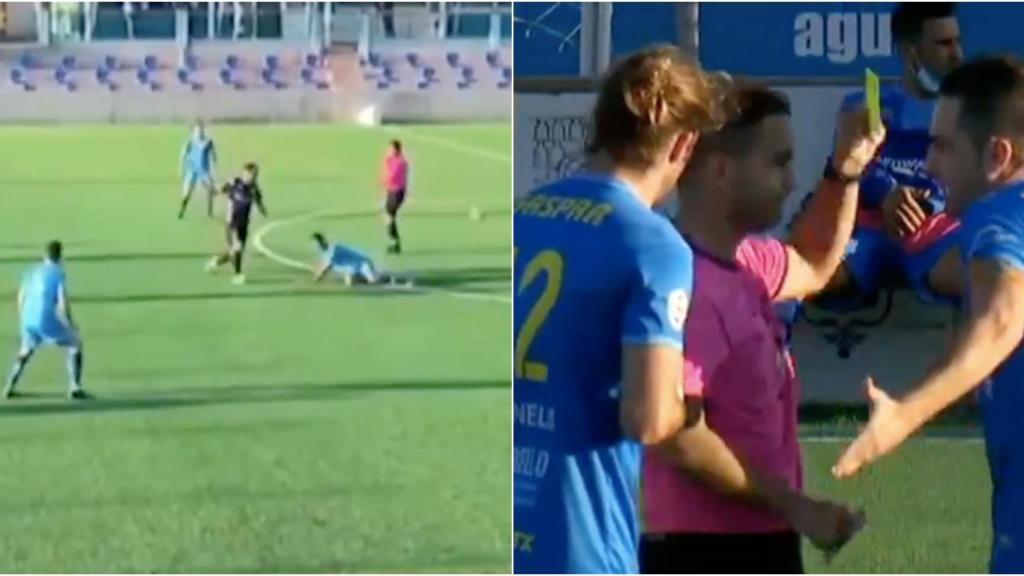 La jugada más surrealista que se recuerda: un árbitro zancadillea a un jugador y gol del rival