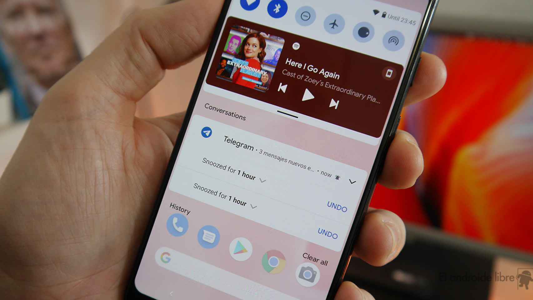 Android 12 será capaz de cambiar el color del sistema para combinar con tu fondo de pantalla