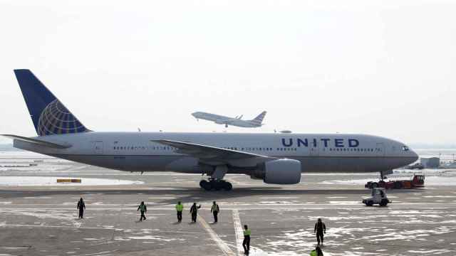 Boeing 777 de United en el Aeropuerto de Chigaco
