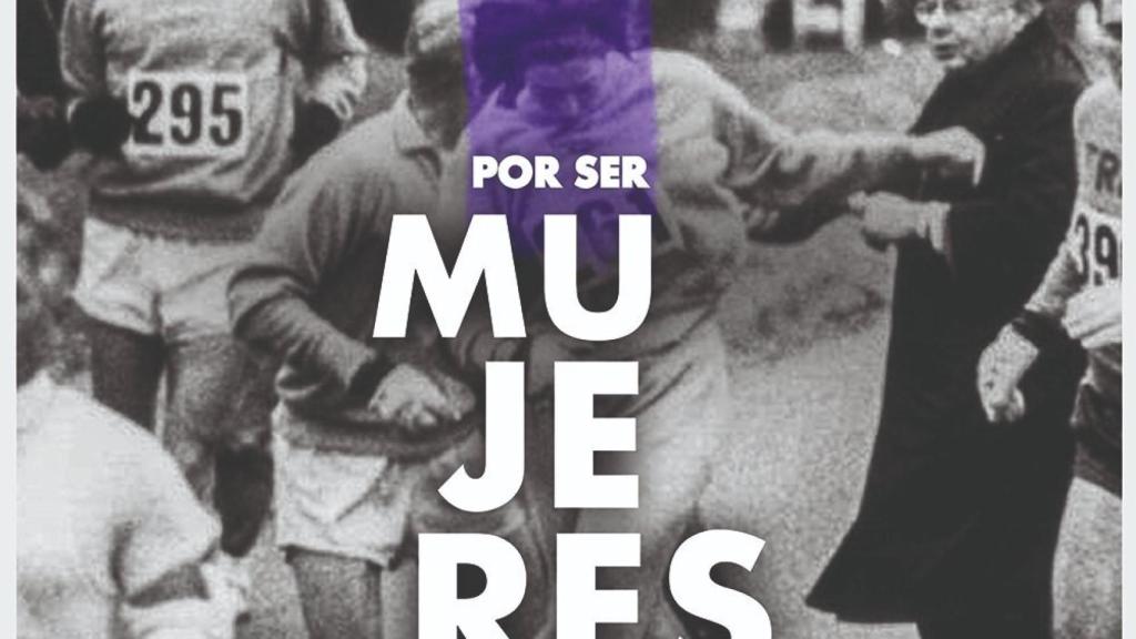La imagen de Kathrine Switzer durante la maratón de Boston de 1967, elegida por el Ministerio de Igualdad para el 8-M.