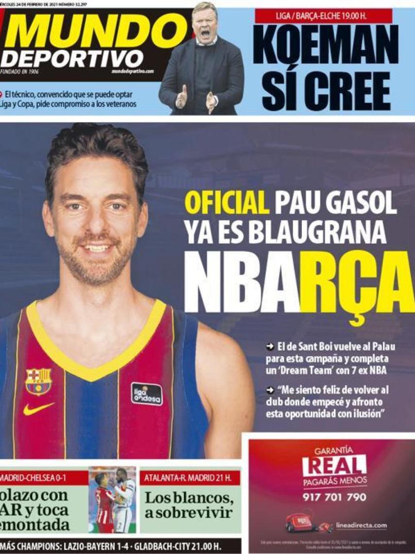 Portada Mundo Deportivo