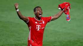 David Alaba celebrando el triunfo del Bayern Múnich en la última Champions League