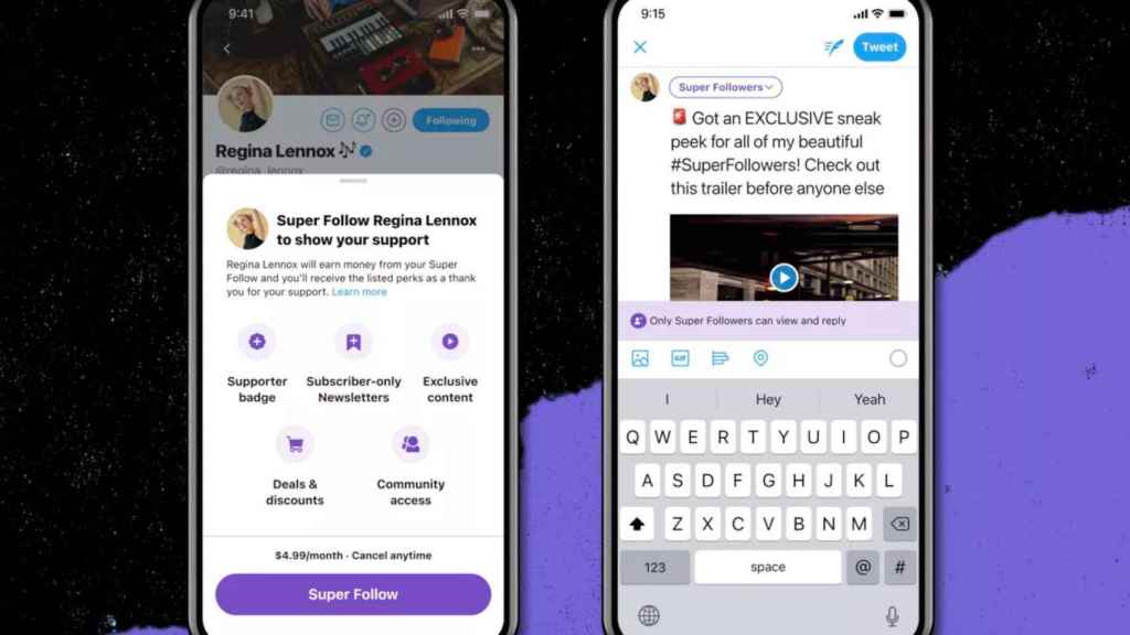 El nuevo Super Follow de Twitter permitirá pagar a otros usuarios