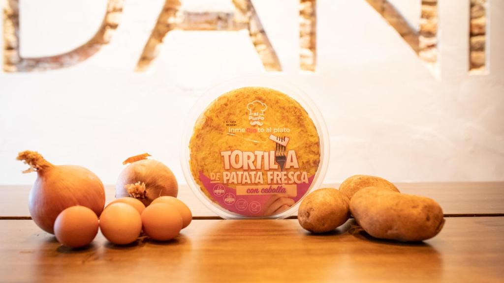 La tortilla de patata con cebolla de Dia Al Punto, la gama de precocinados del supermercado.