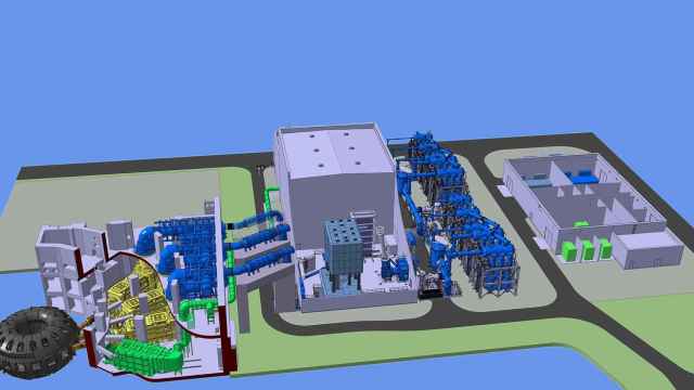 Recreación virtual del reactor experimental de fusión ITER