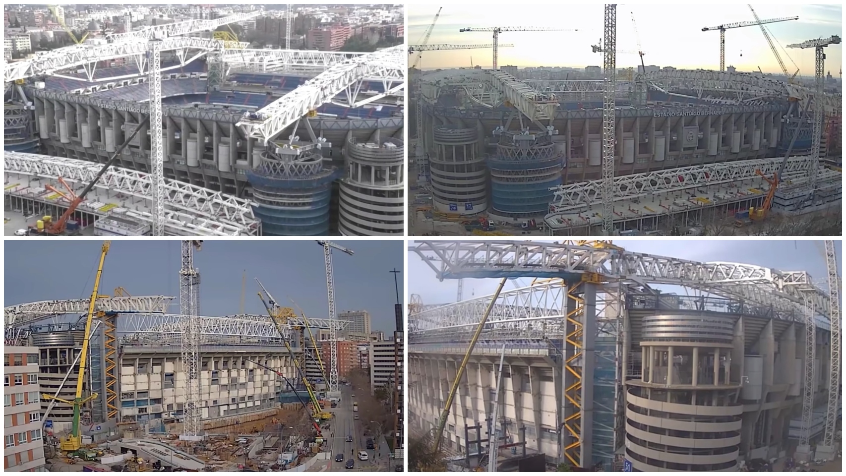 Nuevas fotografías aéreas del avance de las obras del Bernabéu 