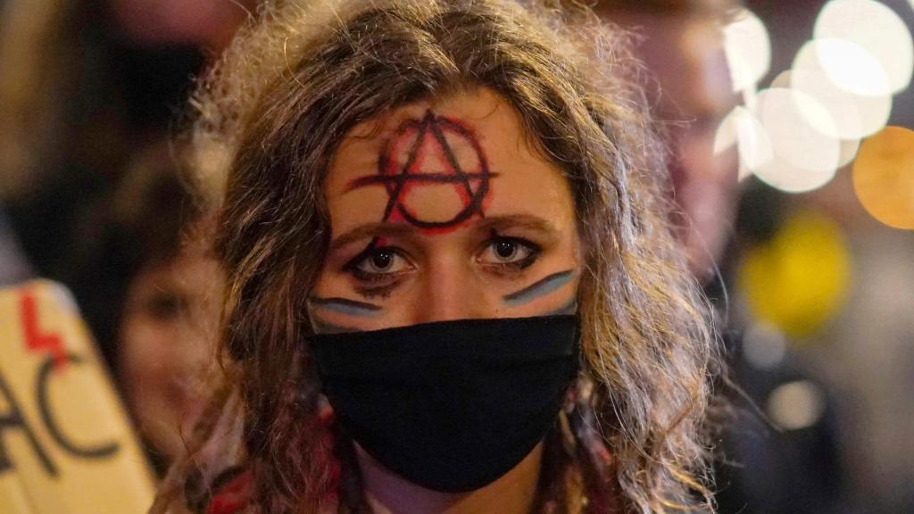 Manifestación contra las restricciones al aborto en Polonia.