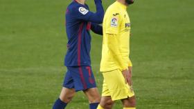 Joao Félix, mandando callar tras hacer el 0-2 para el Atlético de Madrid