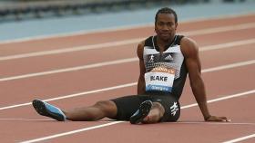 Yohan Blake tras una prueba en Glasgow