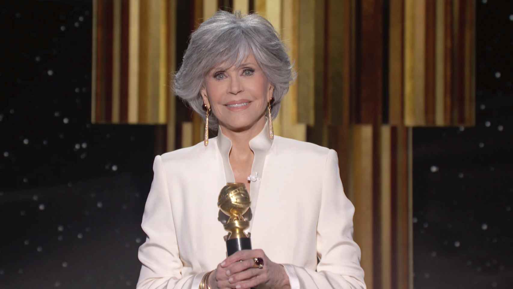 Jane Fonda, lo mejor de la noche.