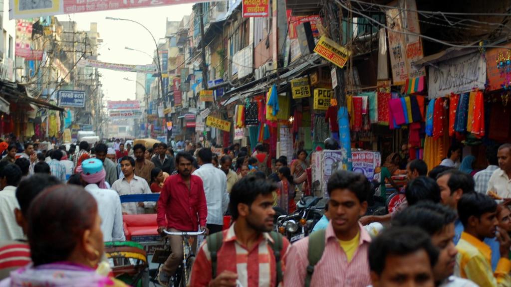 población en la India