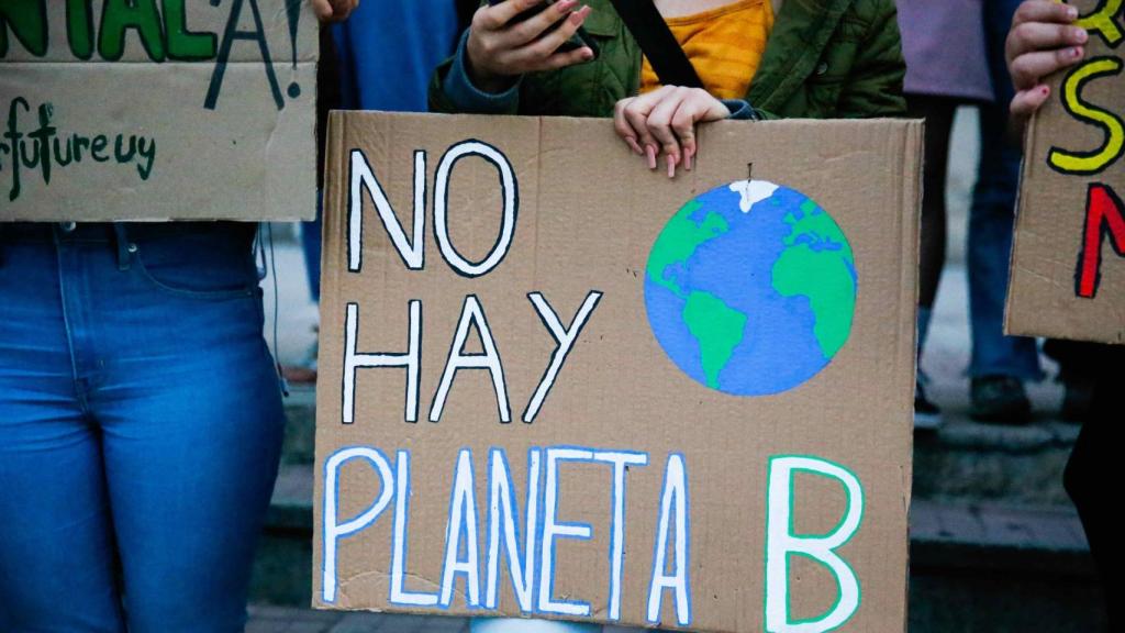 Imagen de archivo de una protesta contra el cambio climático.