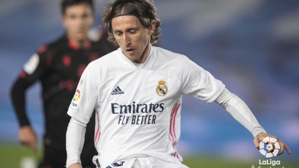 Luka Modric, en el Real Madrid - Real Sociedad de La Liga