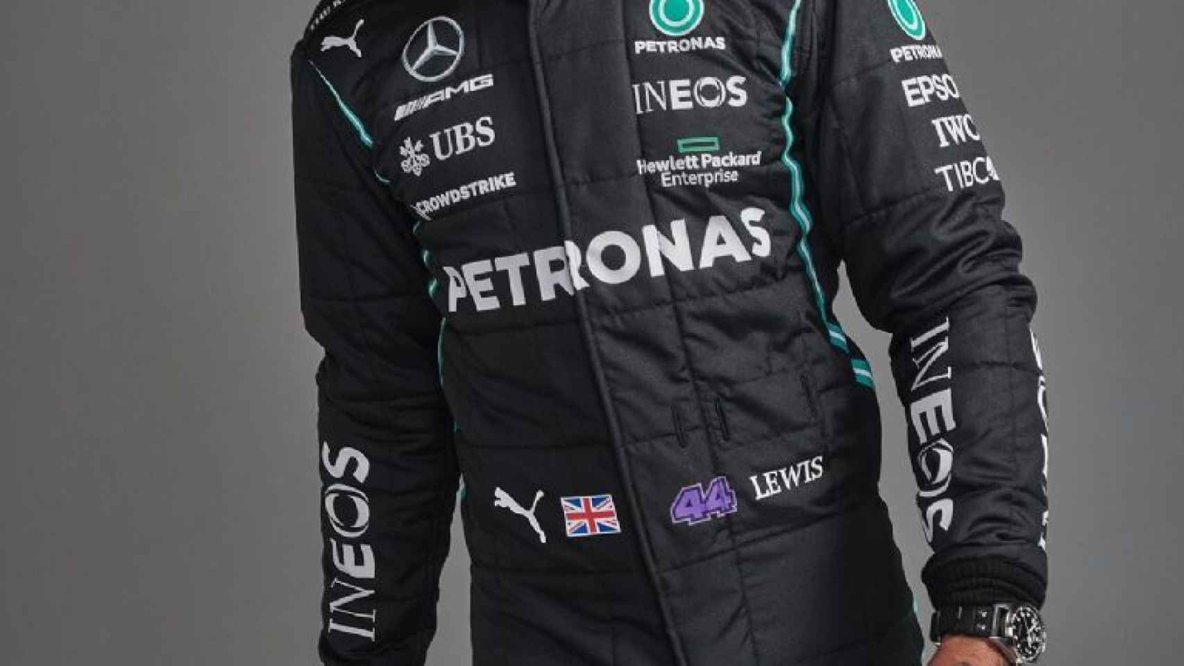 Lewis Hamilton, en la presentación de Mercedes