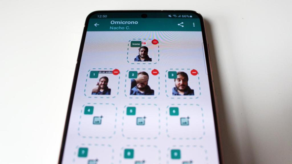 Un paquete personalizado de stickers para WhatsApp.