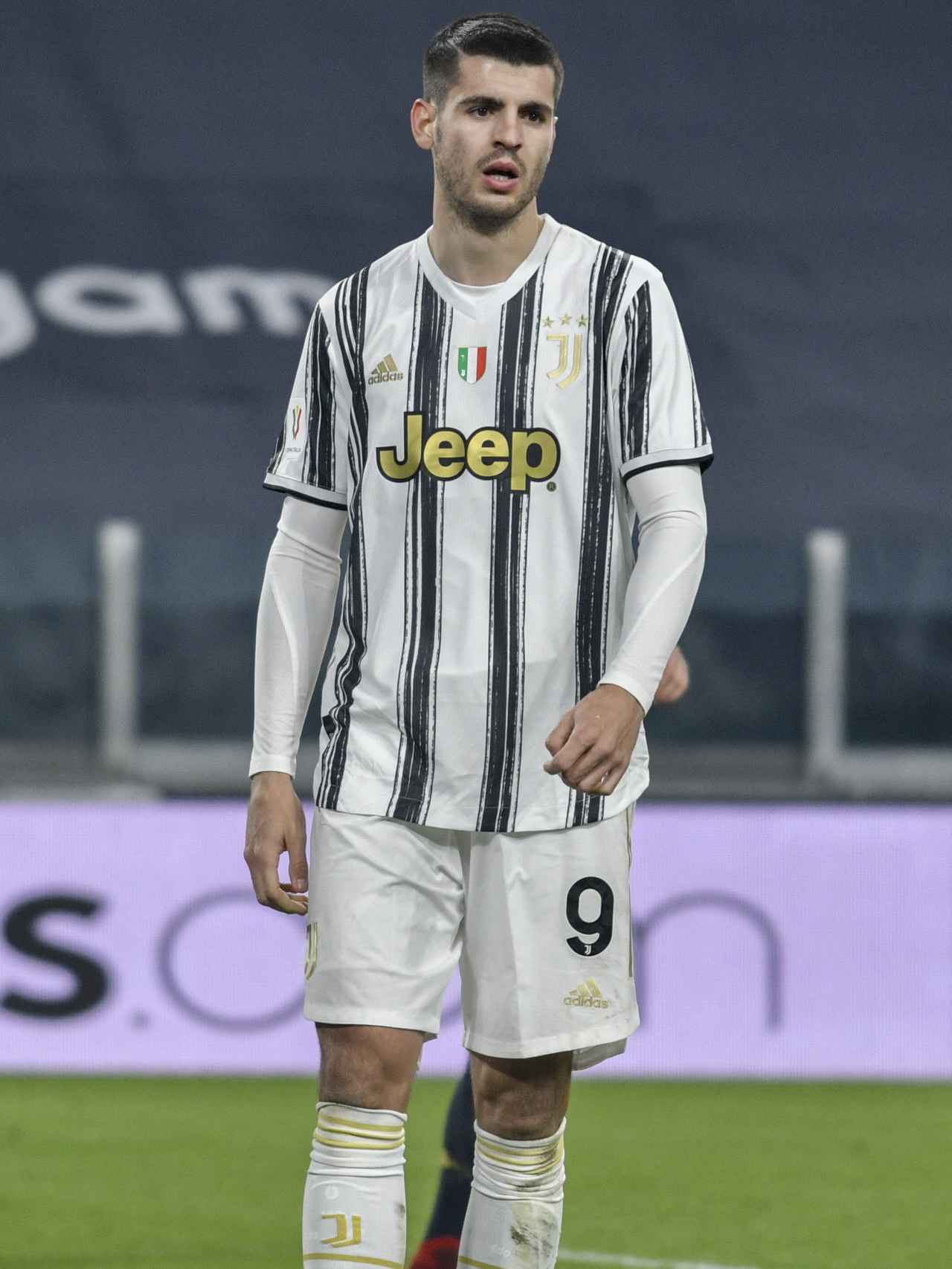 Álvaro Morata, durante un partido con la Juventus.