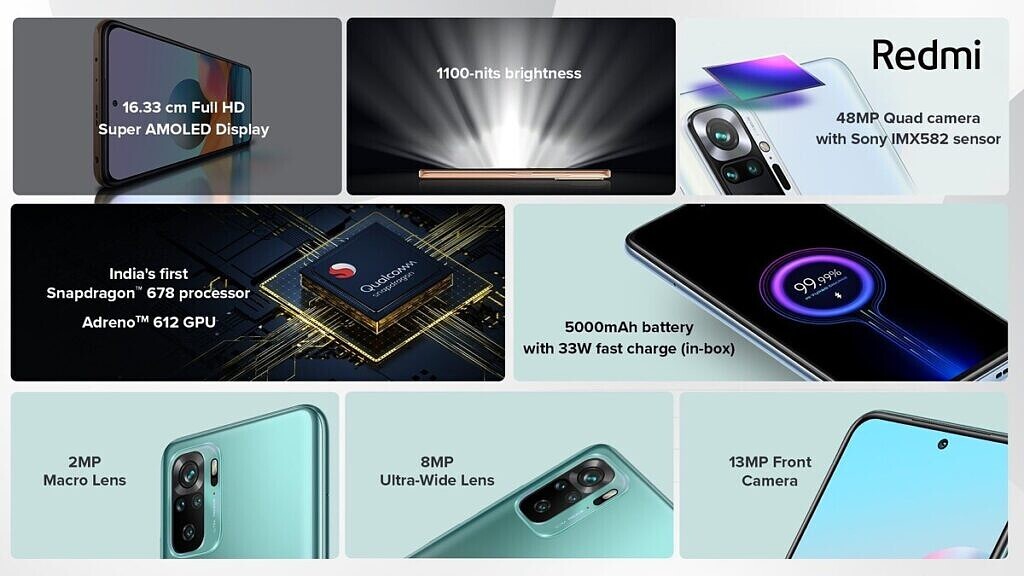 Xiaomi Redmi Note 10 Pro y Redmi Note 10, ficha técnica con