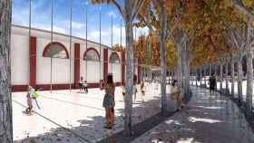 Recreación del proyecto de remodelación del entorno de la Plaza de Toros de Alcázar