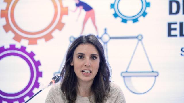 La ministra de Igualdad, Irene Montero, este jueves.