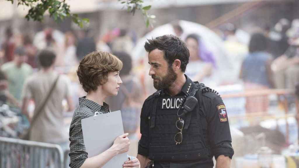 Carrie Coon y Justin Theroux.