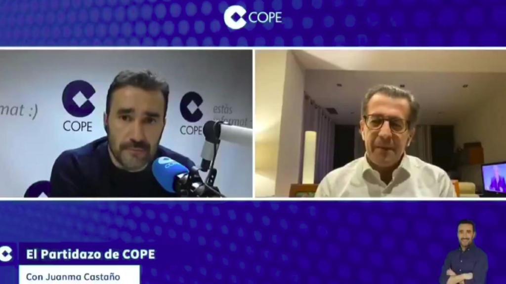 Juanma Castaño durante su entrevista a Toni Freixa.