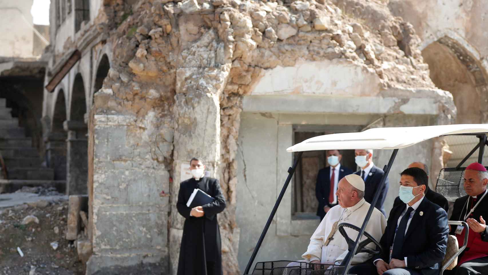 El Papa en su visita a Irak.