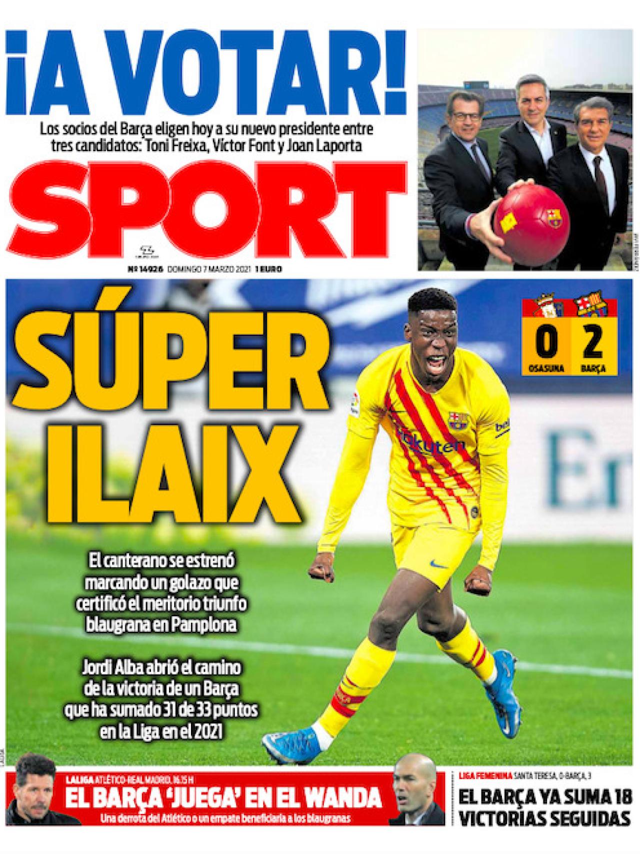 Sport de barcelona hoy