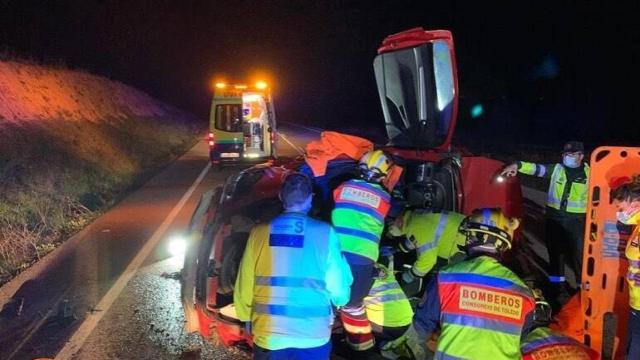 Imágenes de las labores de rescate proporcionadas por el Consorcio Provincial de Extinción de Incendios y Salvamentos de Toledo