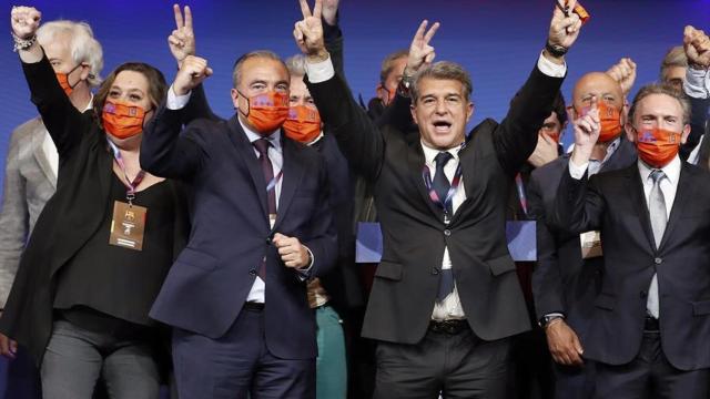 María Elena Fort, la única mujer en el equipo de Laporta.