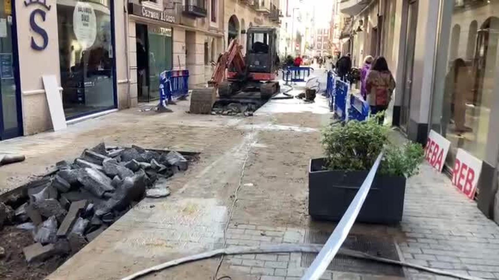 Así sobrevive la calle Montero Calvo tras la inundación 1