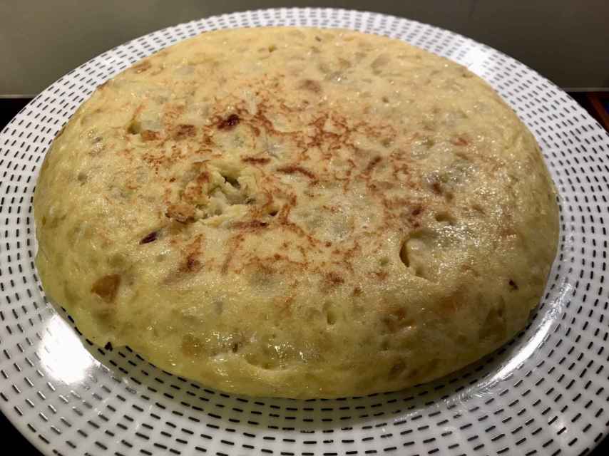 La tortilla de patata con cebolla al jerez de Inma Garrido