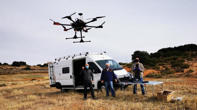 Uno de los drones que se están probando en Villaverde.